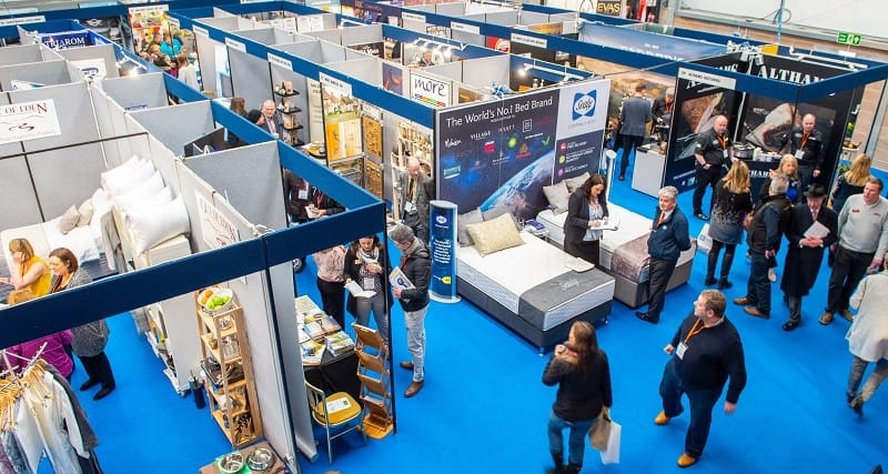 LHA trade show floor with multiple stands