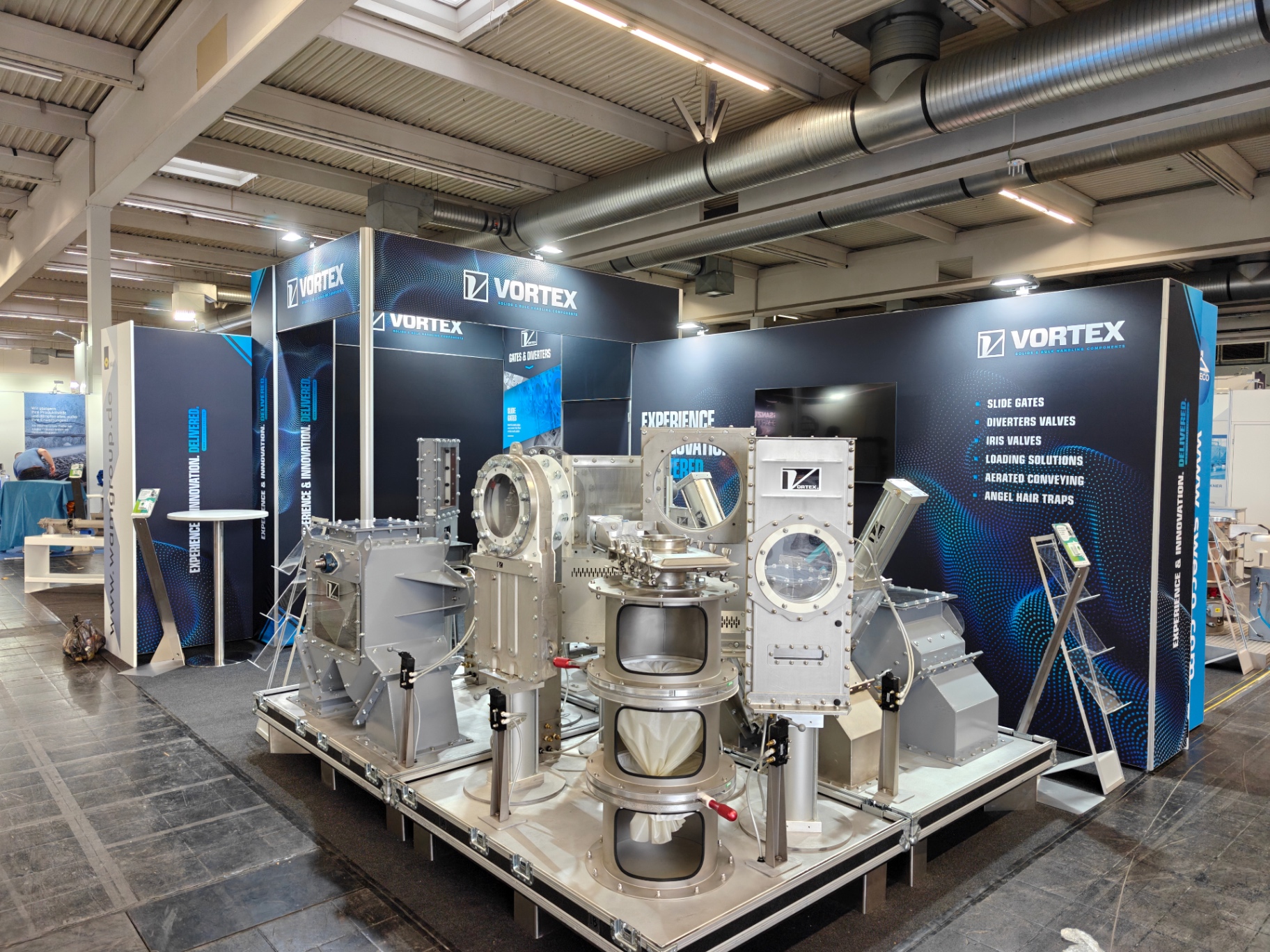 Vortex — Gates & Diverters — Bulk Handling exhibition stand